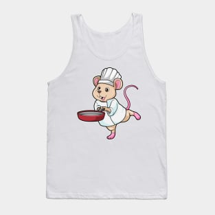 Rat as Cook with Pan & Cooking hat Tank Top